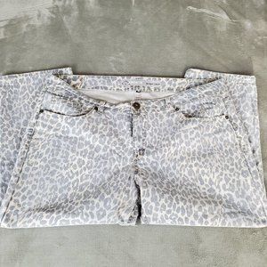 Jordache Skinny Crop Leopard Print